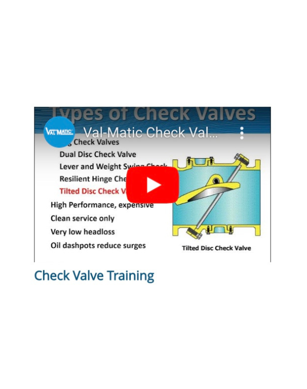 Check Valve Training