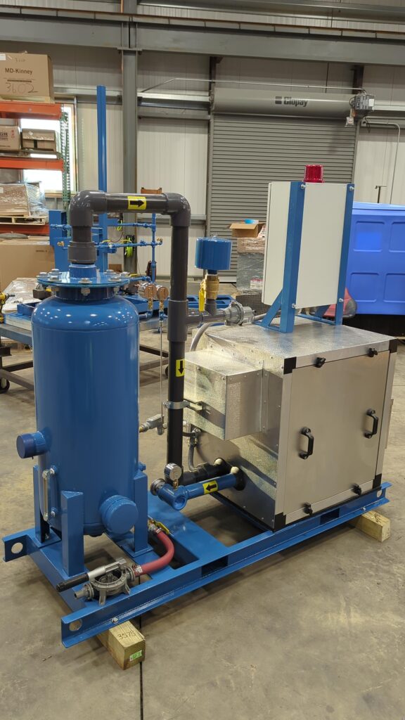 Soil Vapor Extraction Skid with Sound Enclosure, Moisture Separator Tank, and Local Control Station